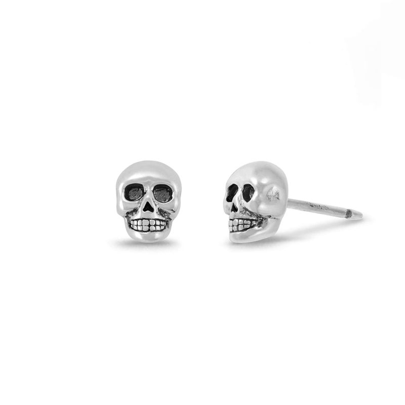 Boma Jewelry Sterling Silver Skull Skeleton Stud Earrings - Image 2